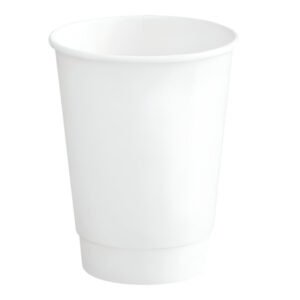 12 oz. White Paper Hot Cups-Double Wall-500 pcs