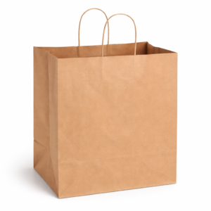 13.77 x 9.44 x 15.75" Kraft Paper Shopping Bags-200 pcs