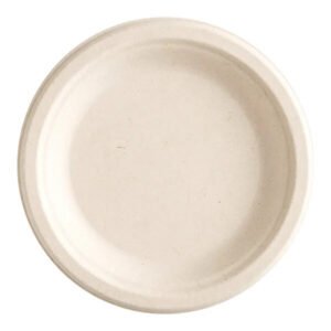 6" Round Bagasse Plate-1000 pcs
