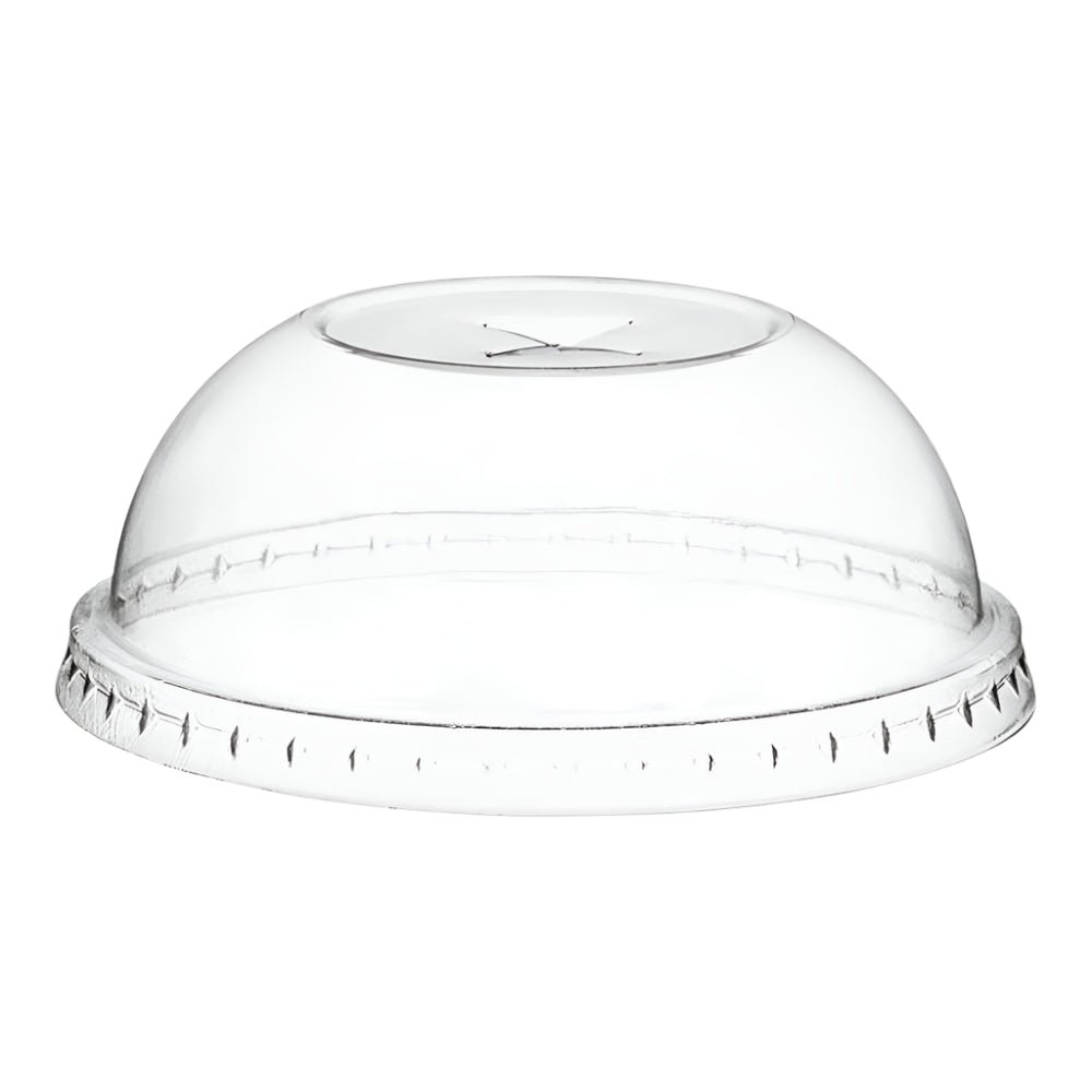 98mm Dome Lids with Cross Hole 14-24 oz Clear PET Cups-1000 pcs