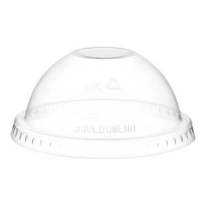 98mm Dome Lids without Holes for 14-24 oz Clear PET Cups-1000 pcs