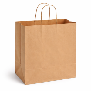 13 x 6.75 x 13" Kraft Paper Shopping Bags, Delivery-250 pcs