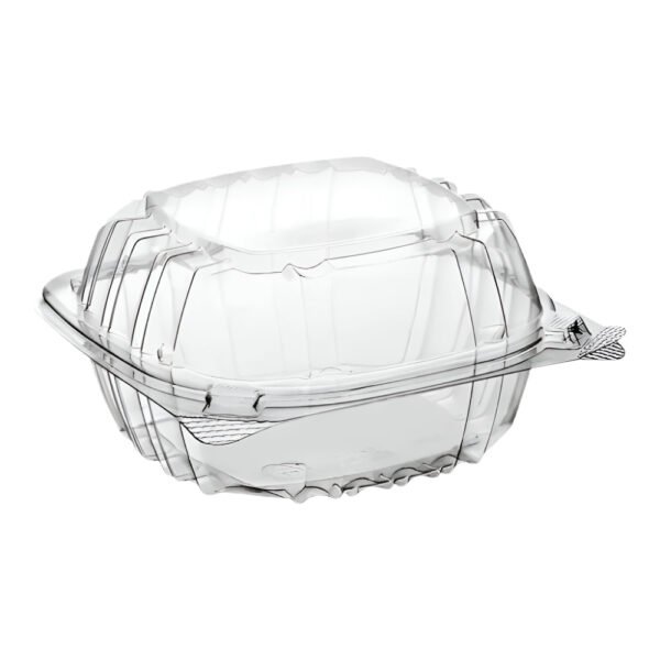 5" x 5" PET Clear Clamshell, 1 Compartment-500 pcs