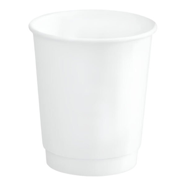 8 oz. White Paper Hot Cups-Double Wall-500 pcs