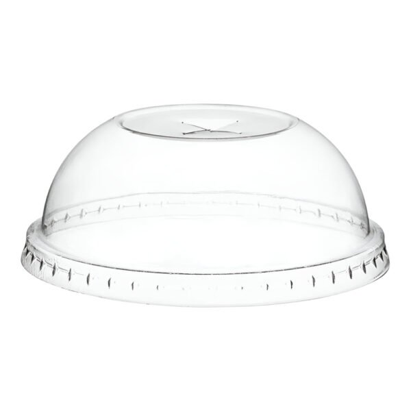 98mm Dome Lids with Cross Hole 14-24 oz Clear PET Cups-1000 pcs