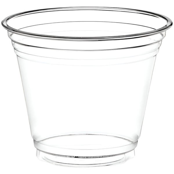 9 oz Clear PET Plastic Dessert Cups, 92 mm-1000 pcs